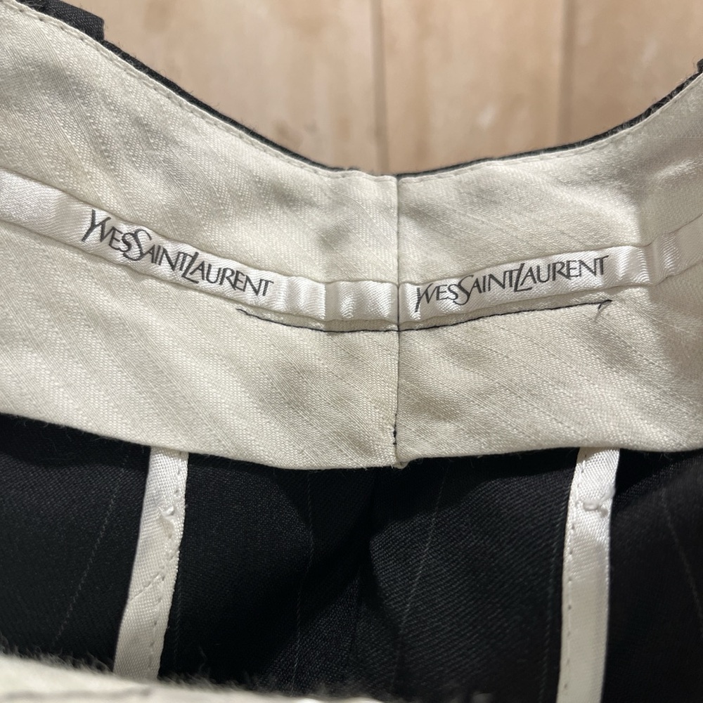 Yves Saint Laurent Baggy Men’s Pinstripe Dress Pants